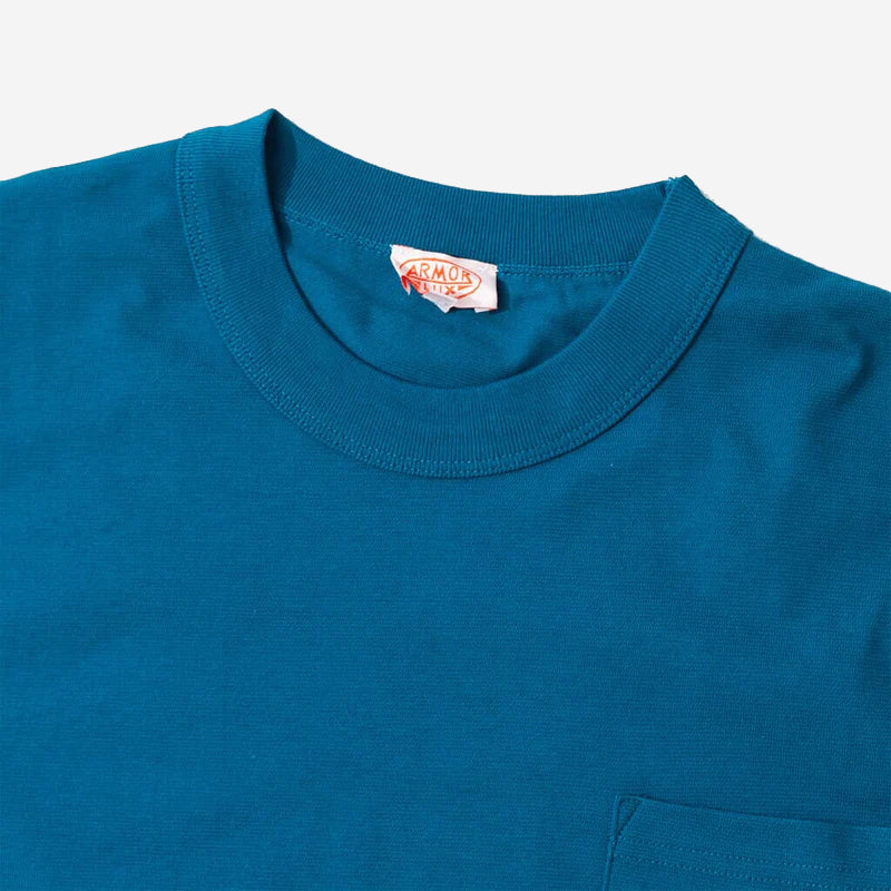 Heritage Logo Pocket T-Shirt - Glacial Blue