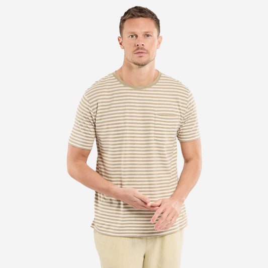 Striped C/L T-Shirt - Treehouse/Nature