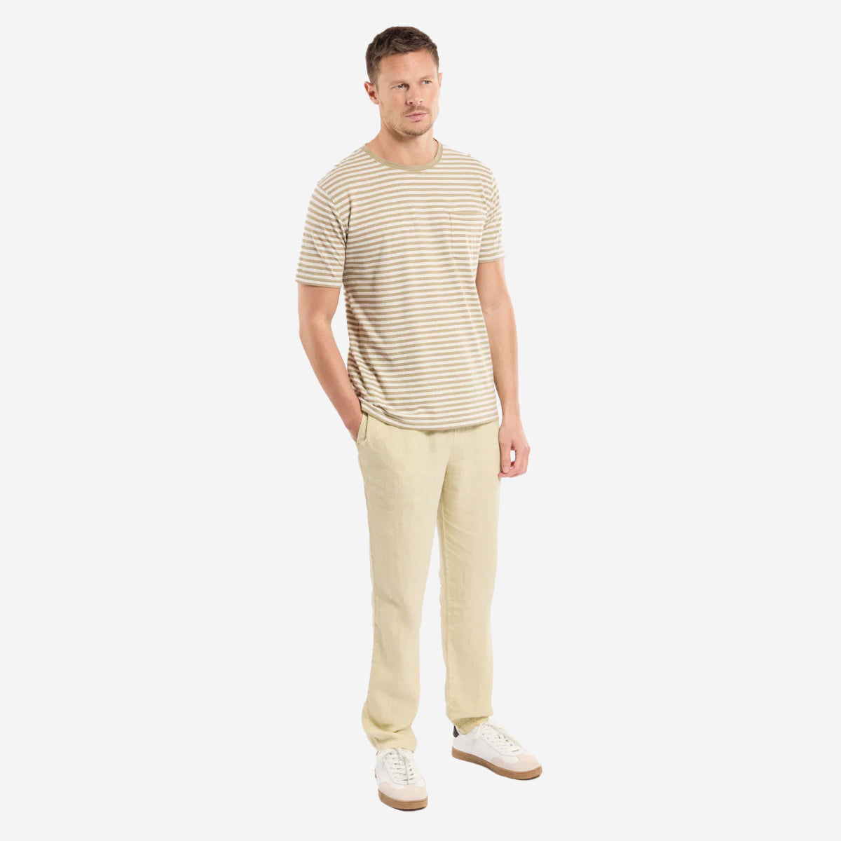 Striped C/L T-Shirt - Treehouse/Nature
