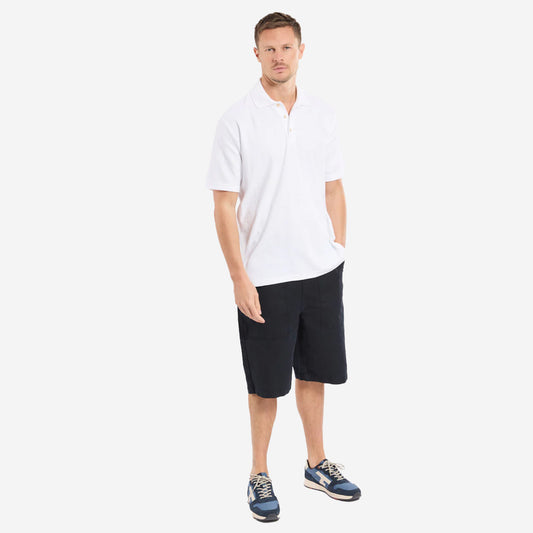Terry Cotton Polo - White