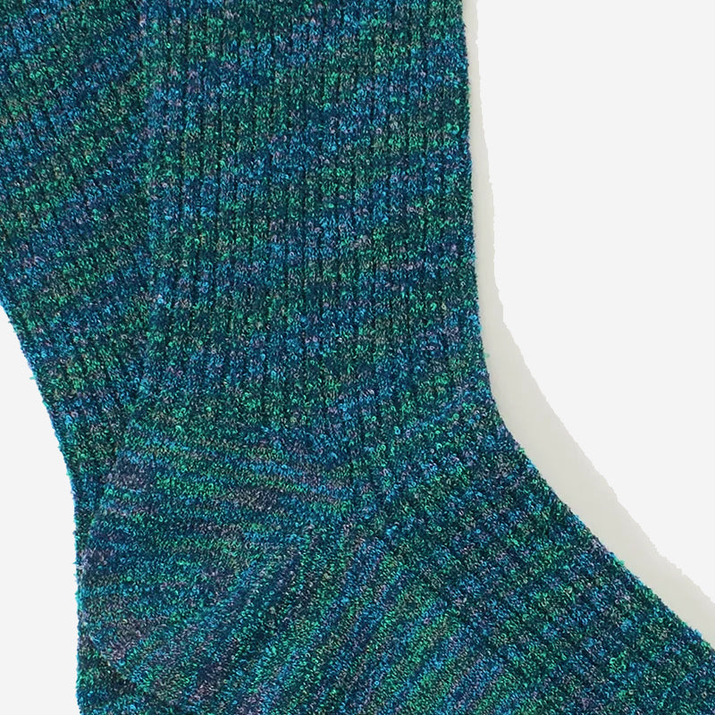 High Gauge (H/G) Splash Crew Socks - Moss