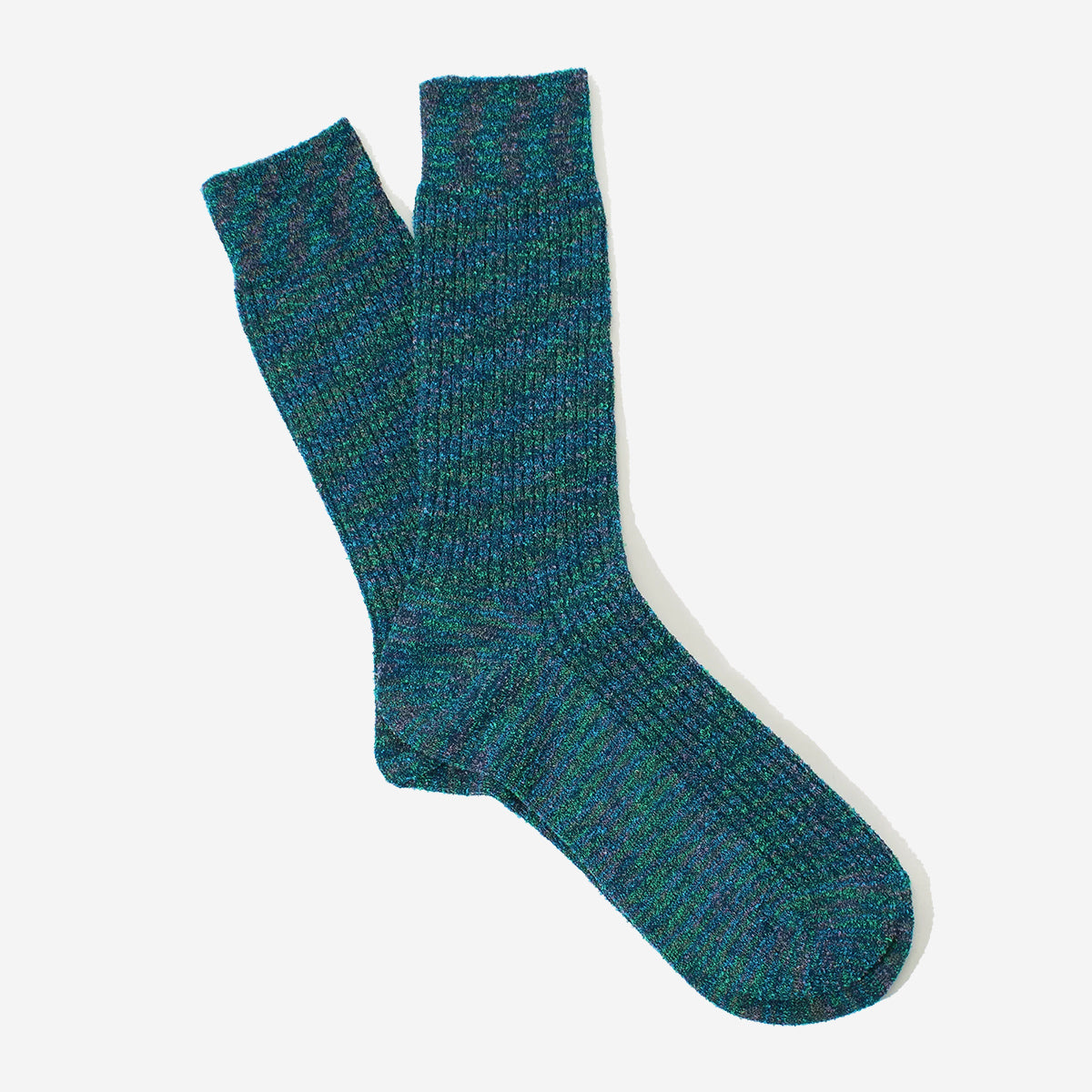 High Gauge (H/G) Splash Crew Socks - Moss
