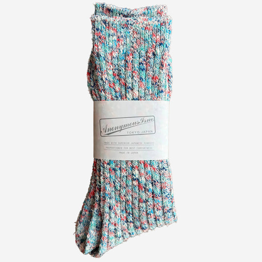 Homespan Art Yarn Crew Socks - Multi
