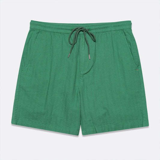 House Herringbone Twill Easy Shorts - Green