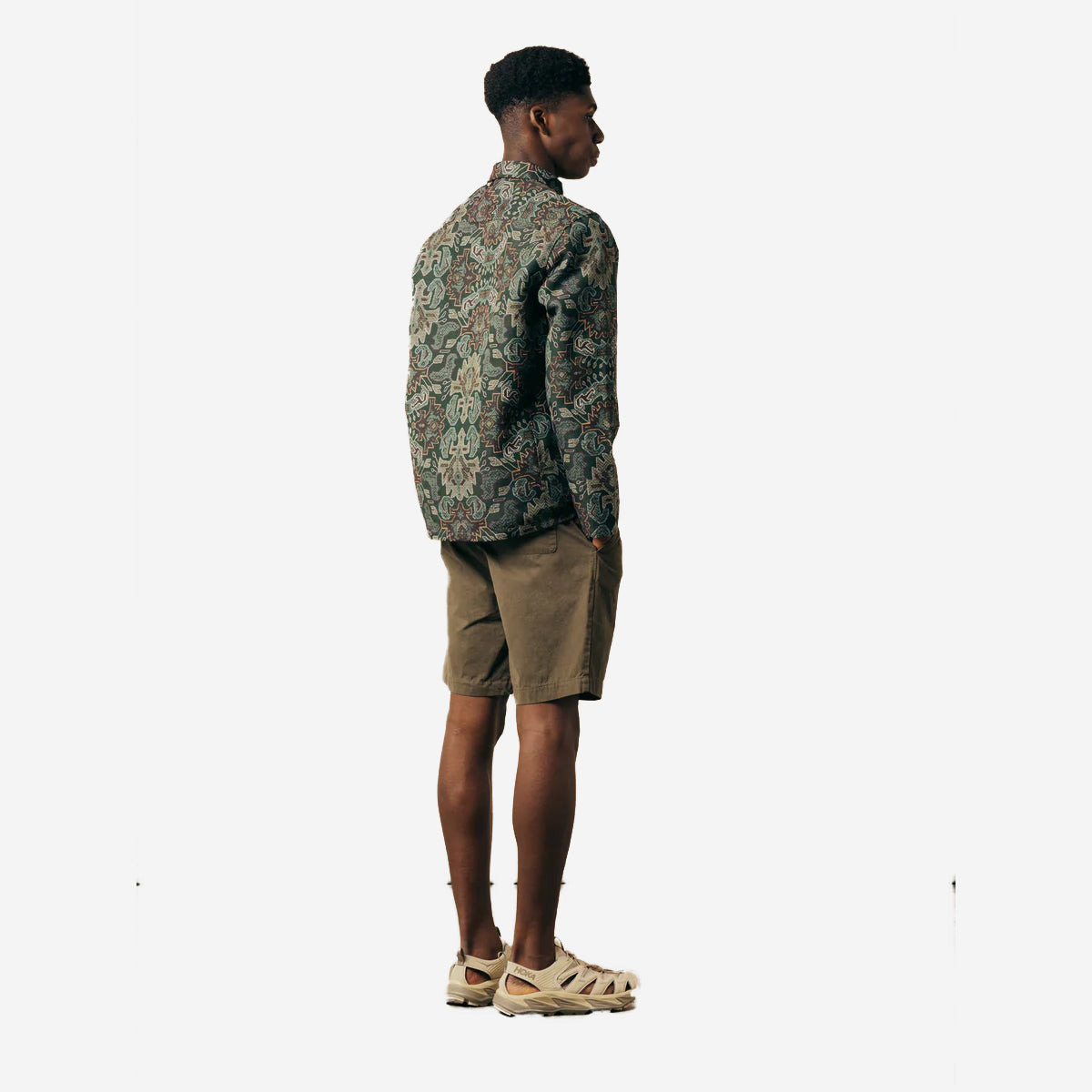 Inverness Cotton Twill Easy Shorts - Olive