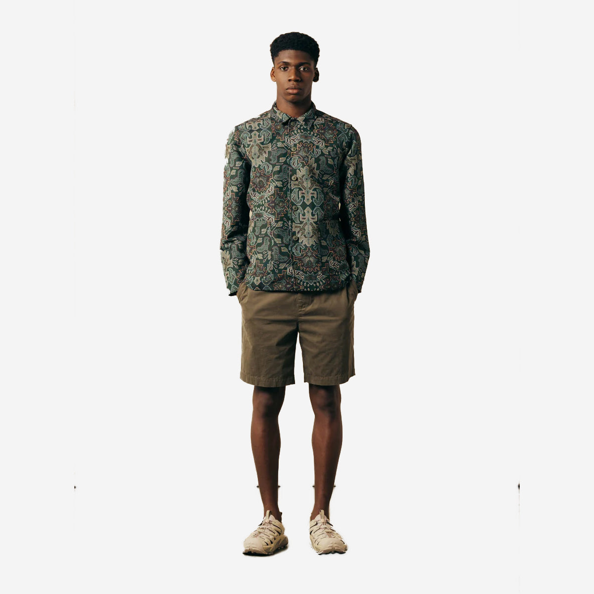 Inverness Cotton Twill Easy Shorts - Olive