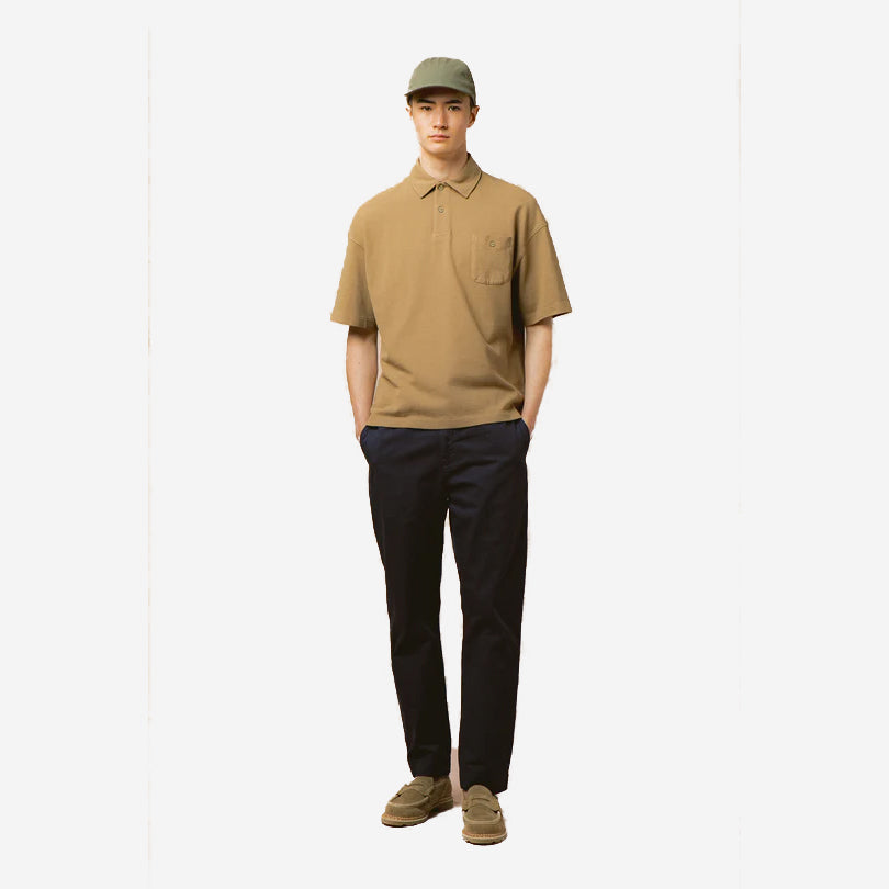 Inverness Cotton Twill Tapered Trouser - Dark Navy