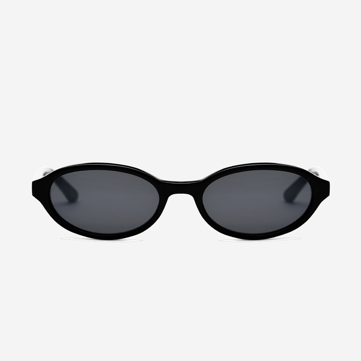 IVY Slim Oval Sunglasses - Black/Grey