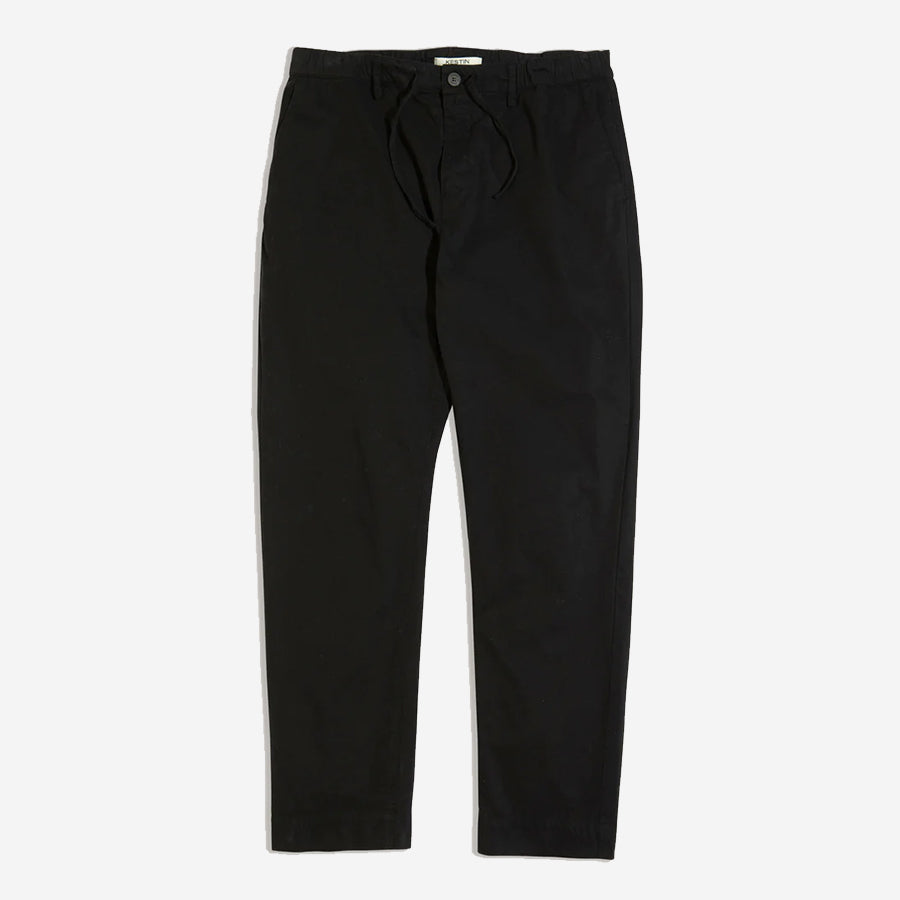 Inverness Cotton Twill Trouser - Black