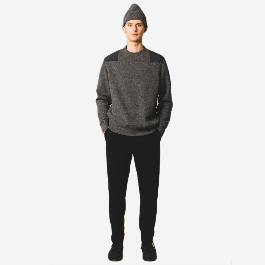 Inverness Cotton Twill Trouser - Black