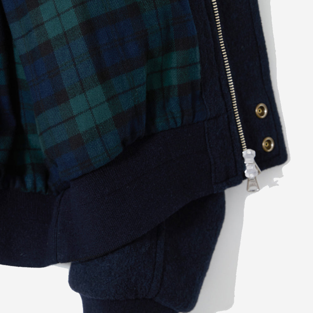 Irish Boiled Wool Jacket - Navy