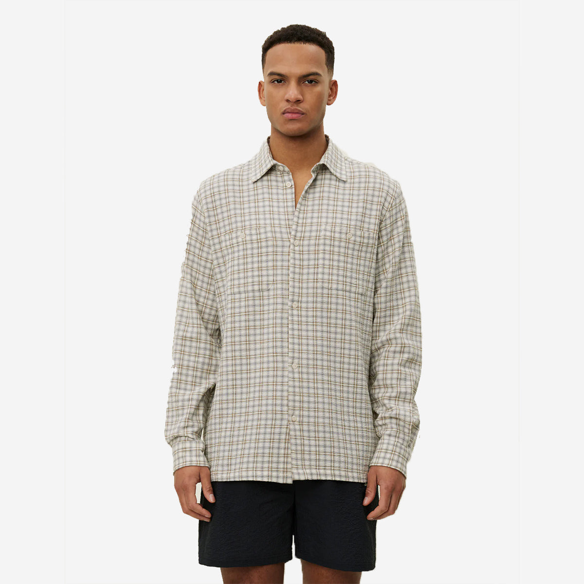 John Mini Check Shirt - Ivory