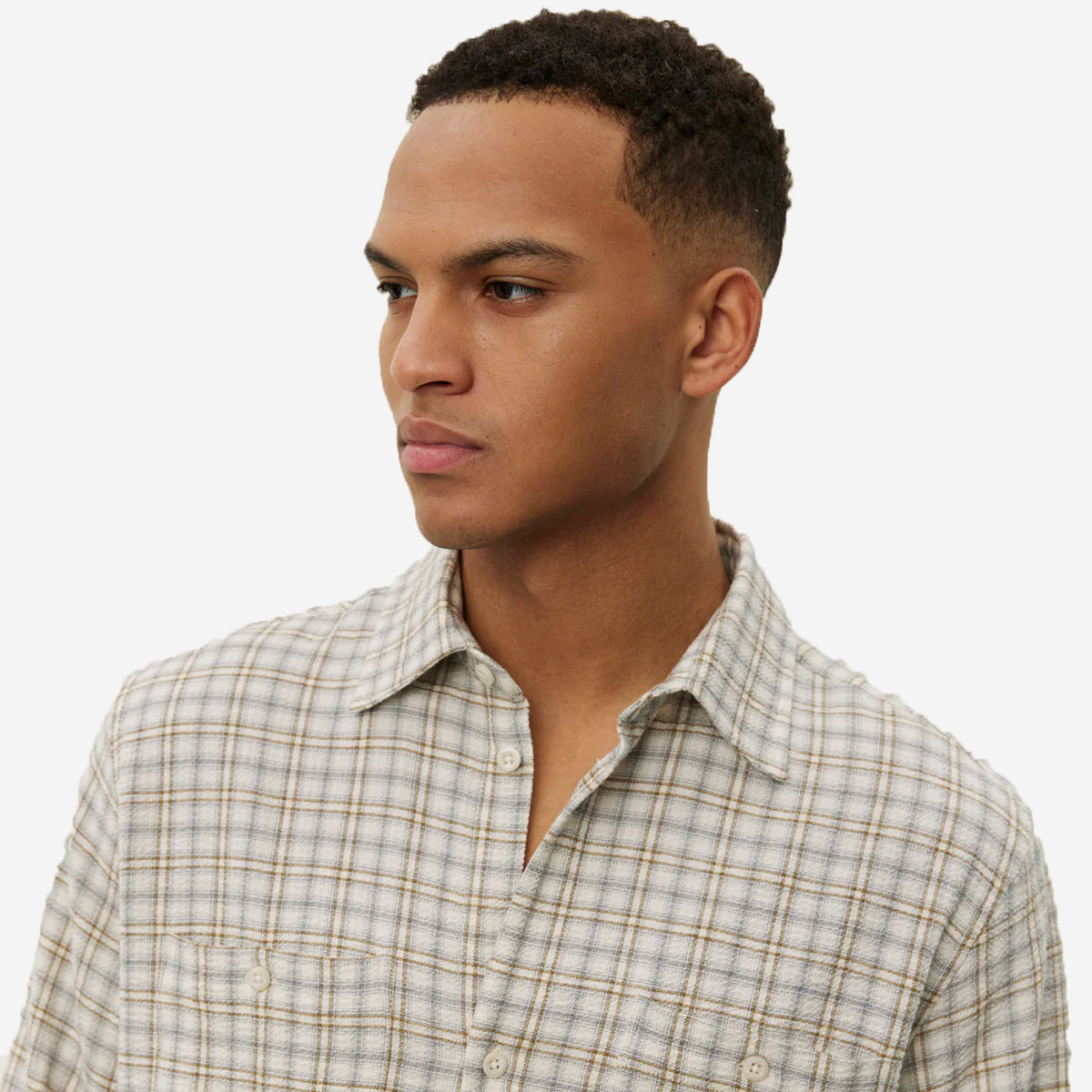 John Mini Check Shirt - Ivory