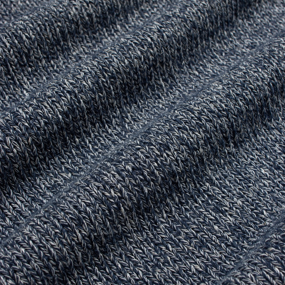 Kier Mélange Knitted Polo - Navy