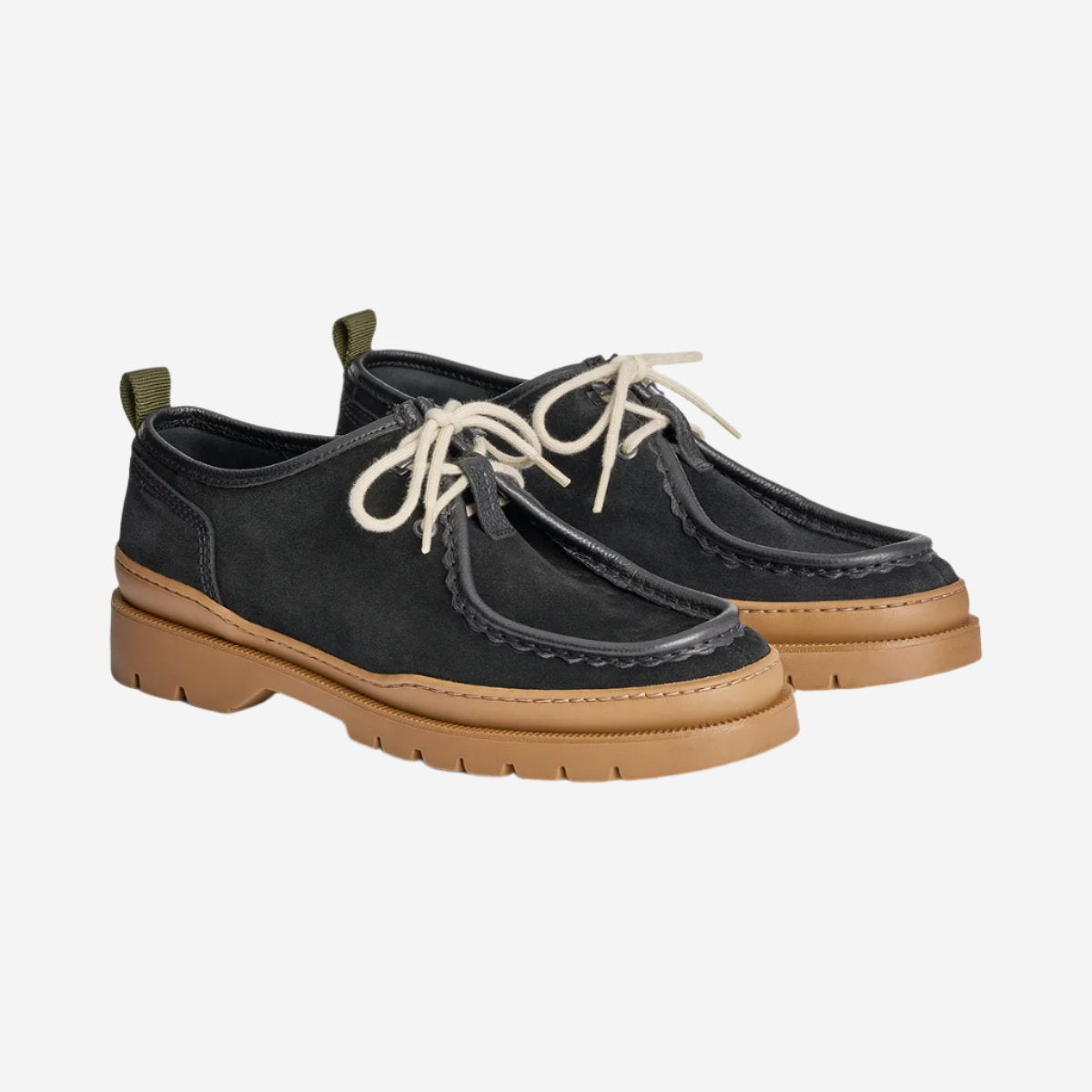 KLEMAN + forét Suede Derby Shoe - Black