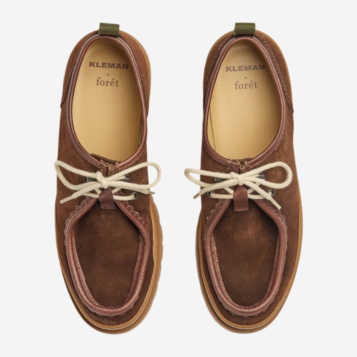 KLEMAN + forét Suede Derby Shoe - Brown