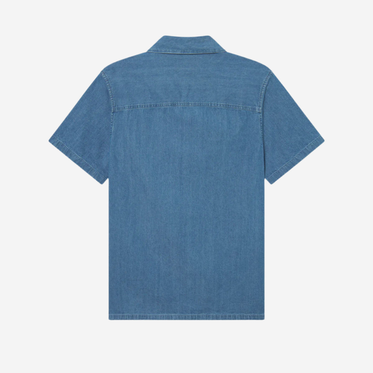 Klark Denim S/S Vacation Shirt - Medium Blue Wash