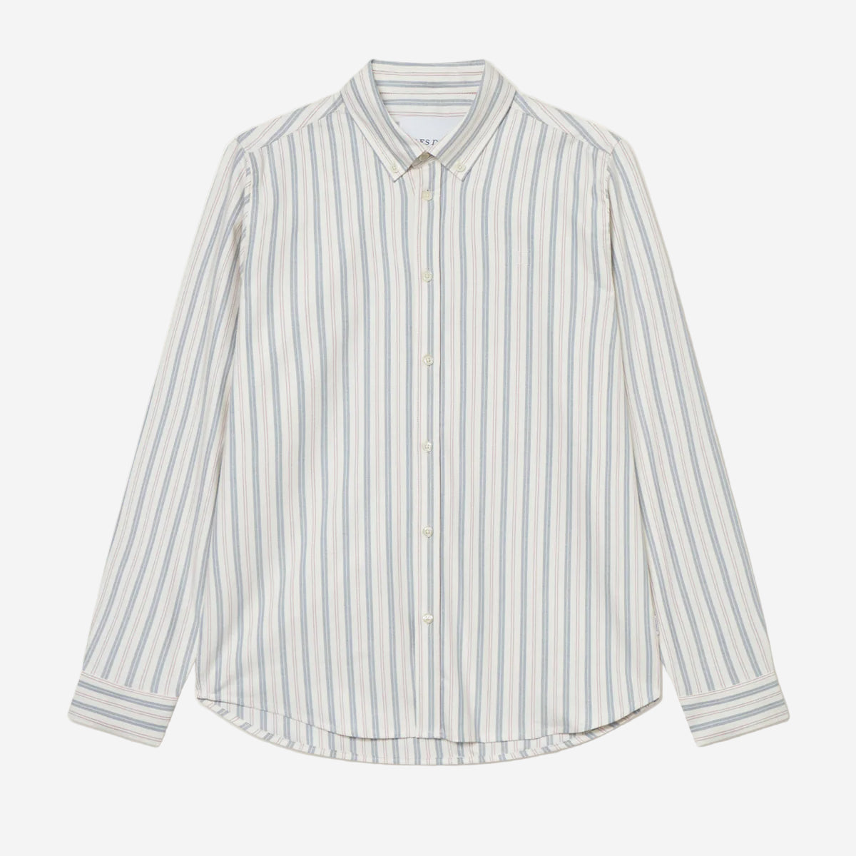 Konrad Striped Oxford Shirt - Light Ivory