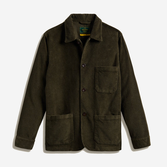 Labura Corduroy Work Jacket - Olive Green