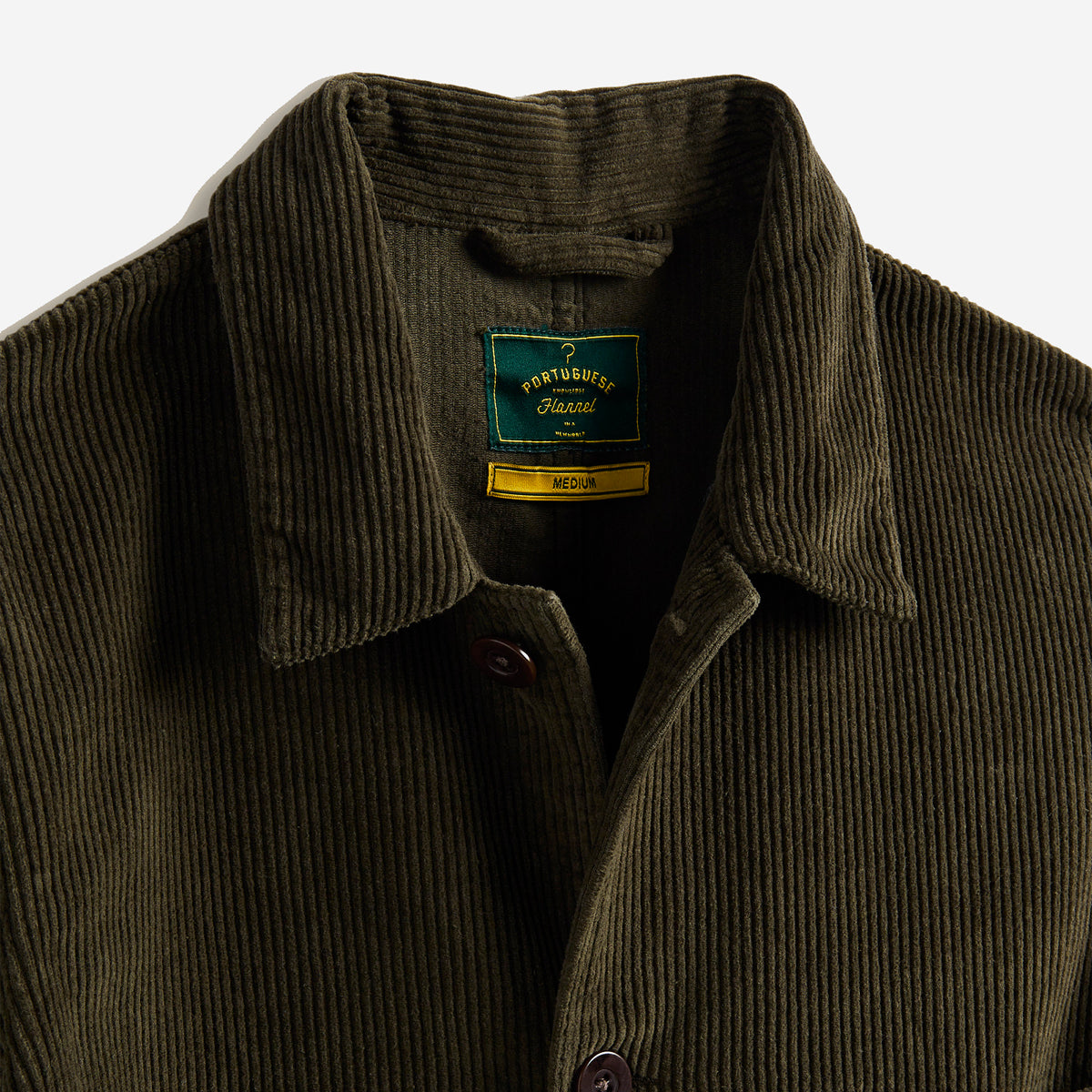 Labura Corduroy Work Jacket - Olive Green