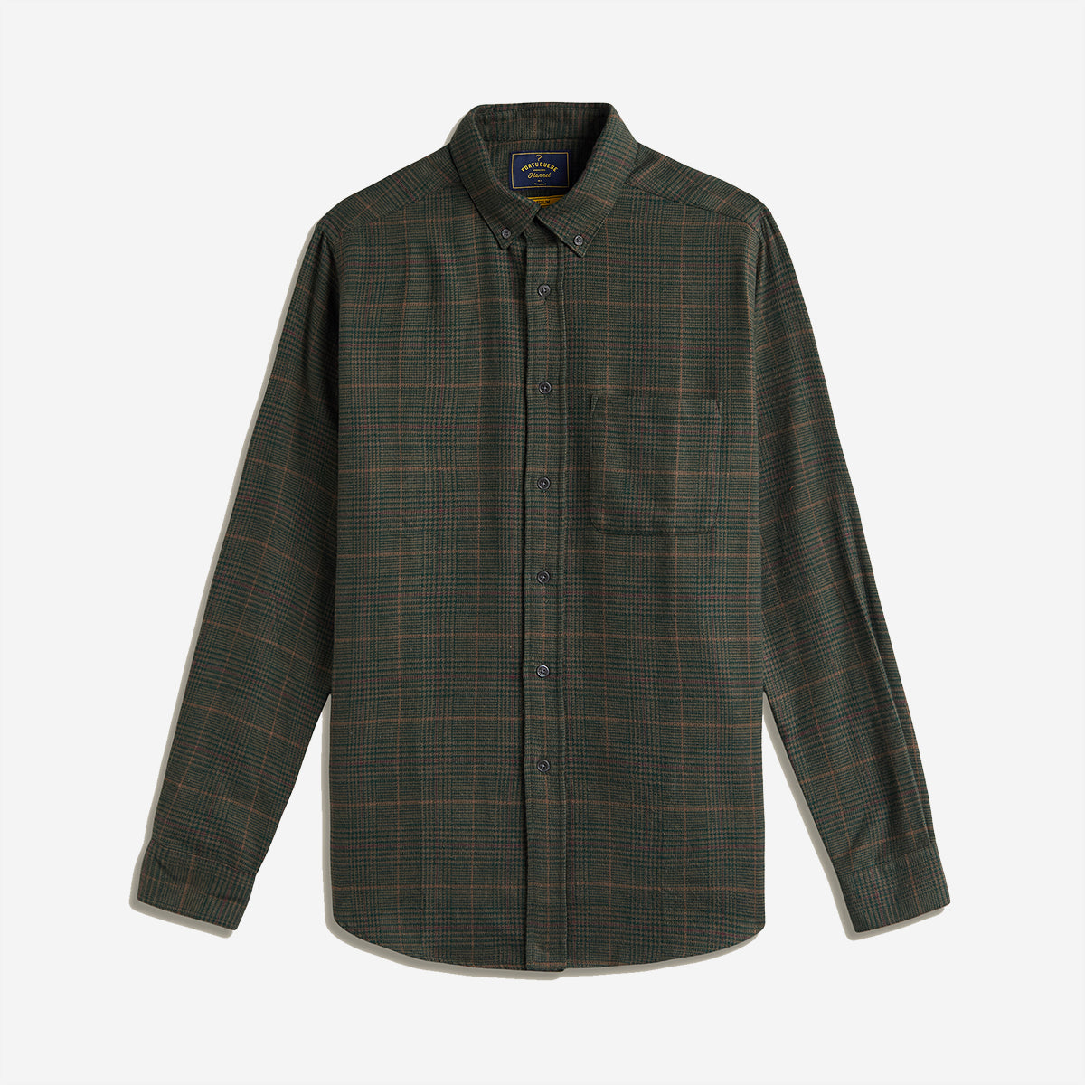 Lake Plaid Flannel Shirt - Olive Green