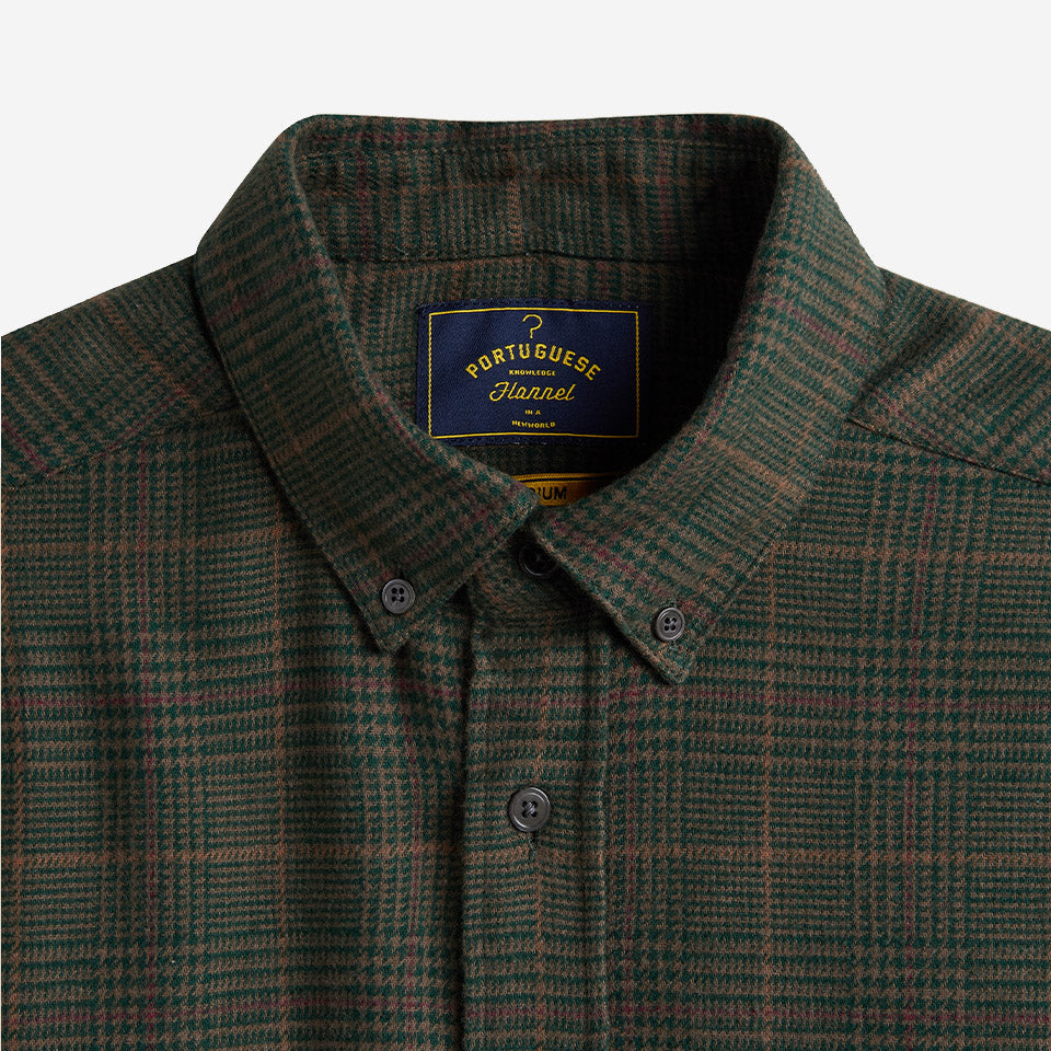 Lake Plaid Flannel Shirt - Olive Green