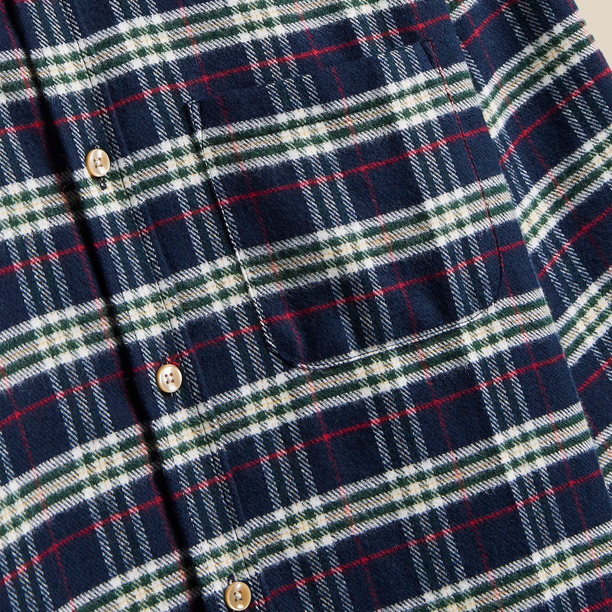 Lamo Plaid Flannel Shirt - Blue