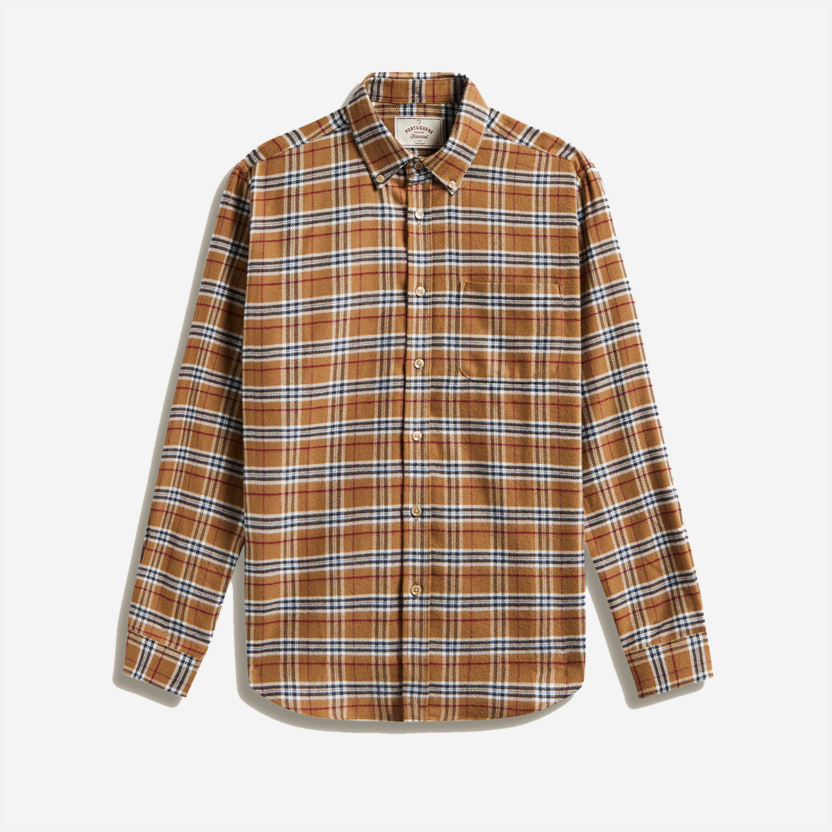 Lamo Plaid Flannel Shirt - Camel