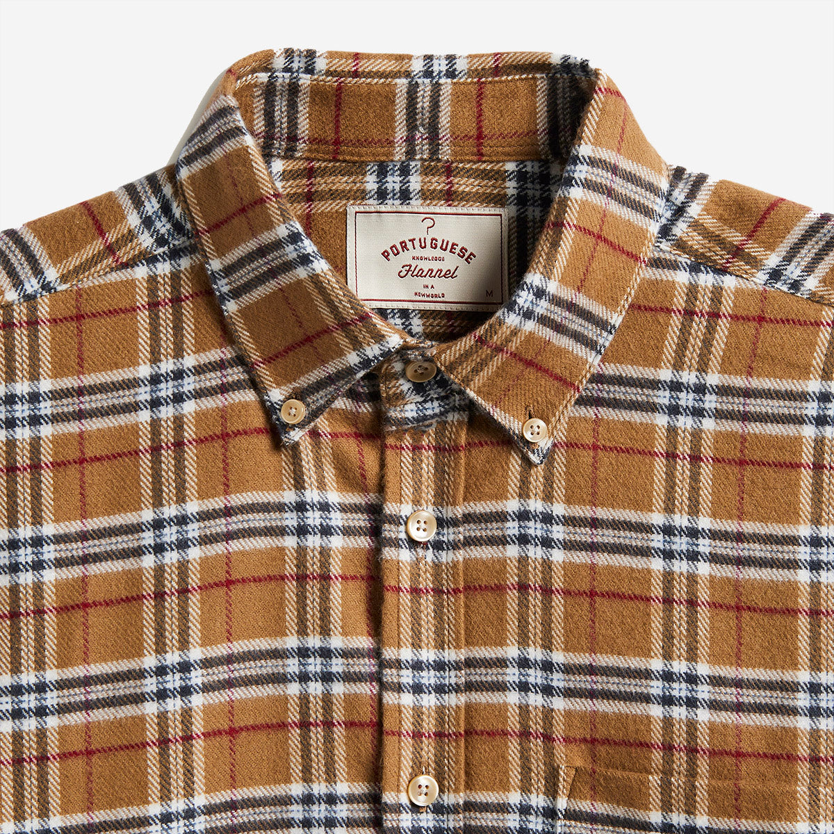 Lamo Plaid Flannel Shirt - Camel