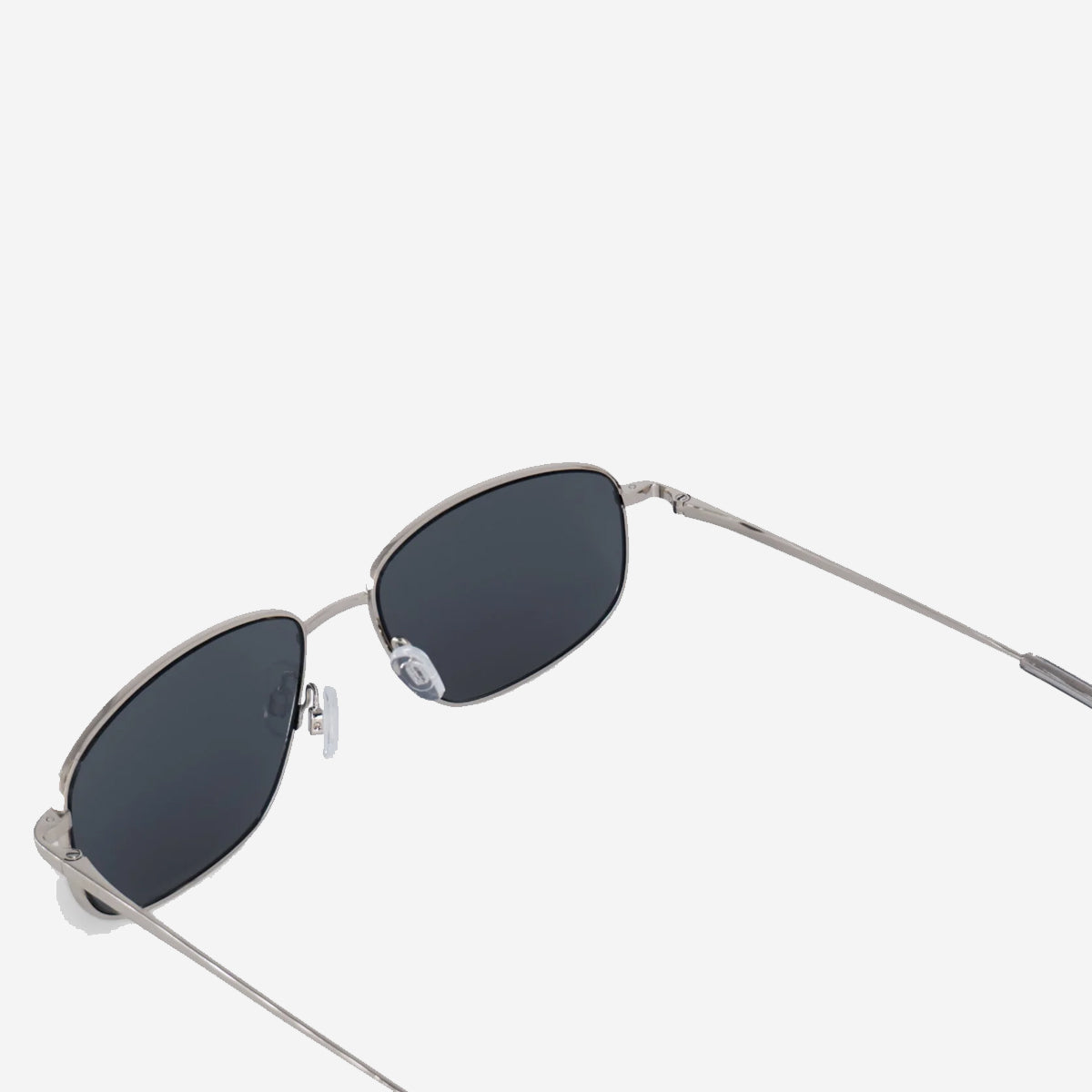 LAURENCE Rectangle Metal Sunglasses - Silver/Grey