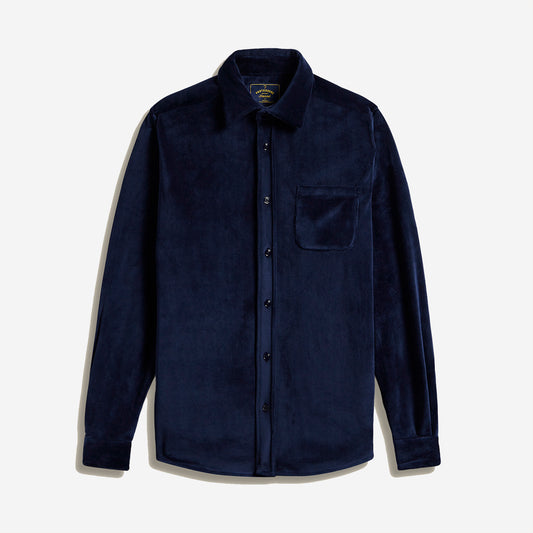 Lavra Plush Shirt - Navy