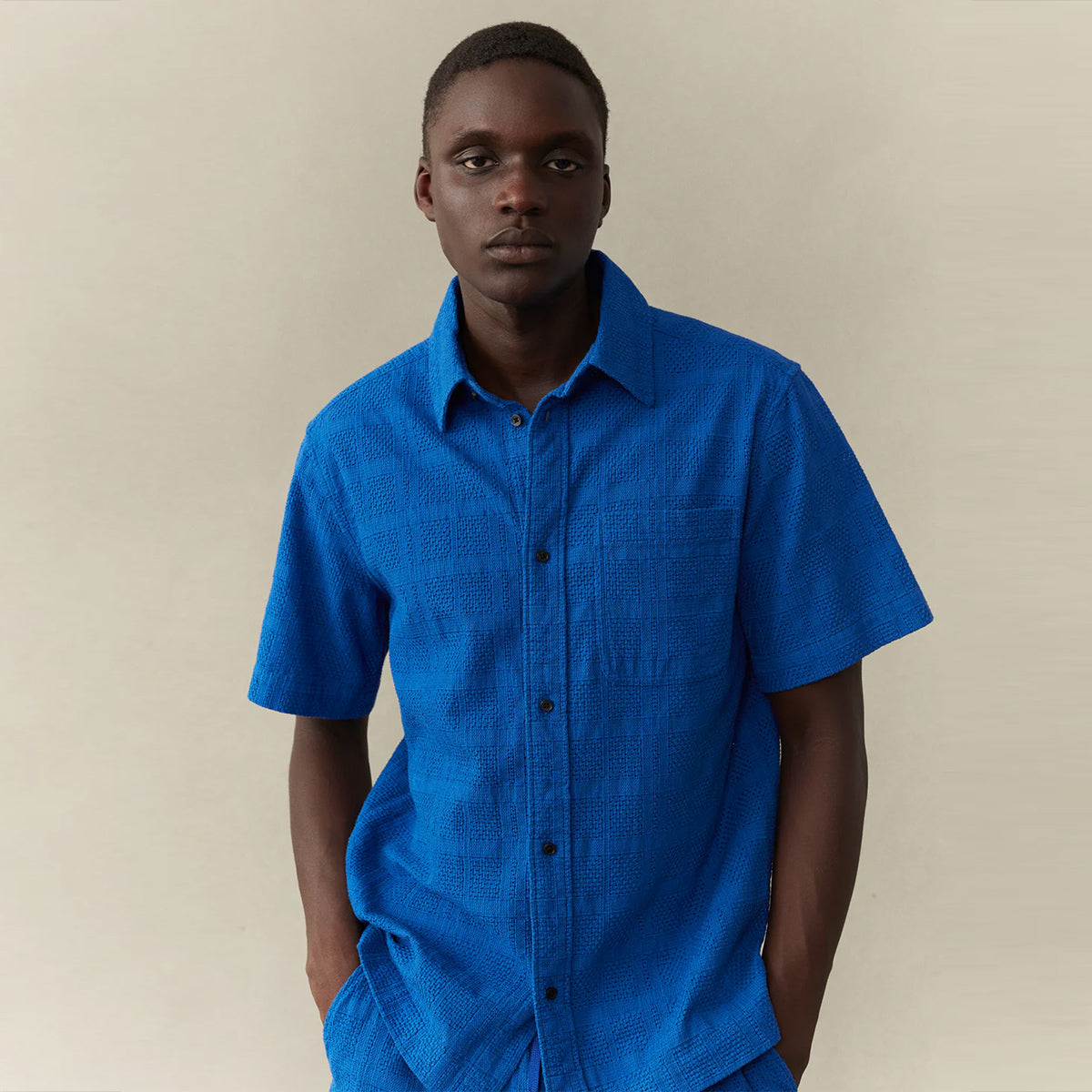 Charlie Airy S/S Shirt - Surf Blue