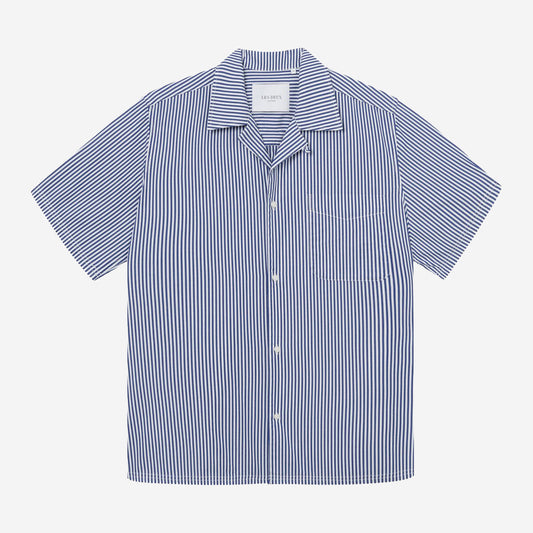 Lawson 2.0 Poplin Vacation Shirt - White/Surf Blue