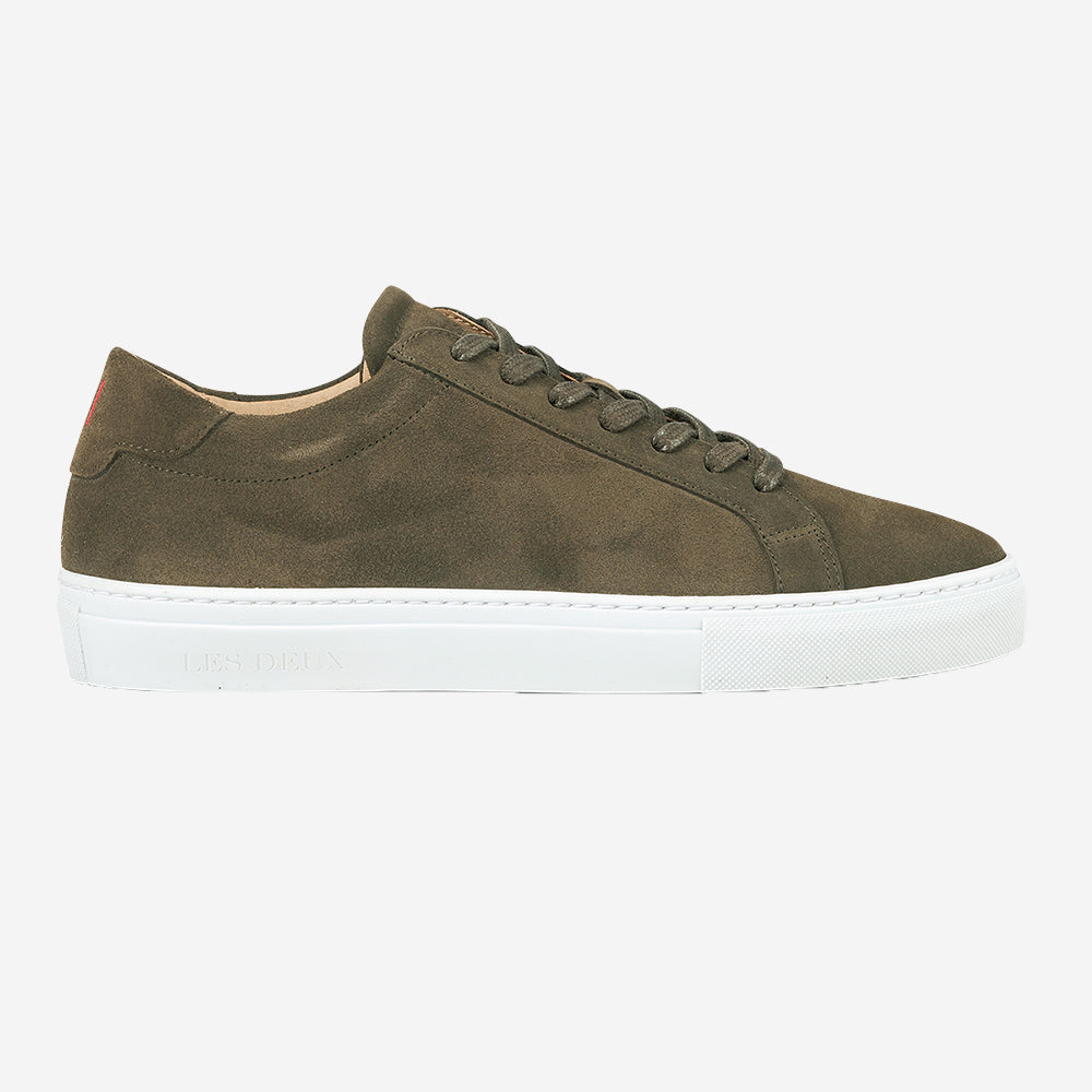 Theodor Suede Casual Sneaker - Olive Night