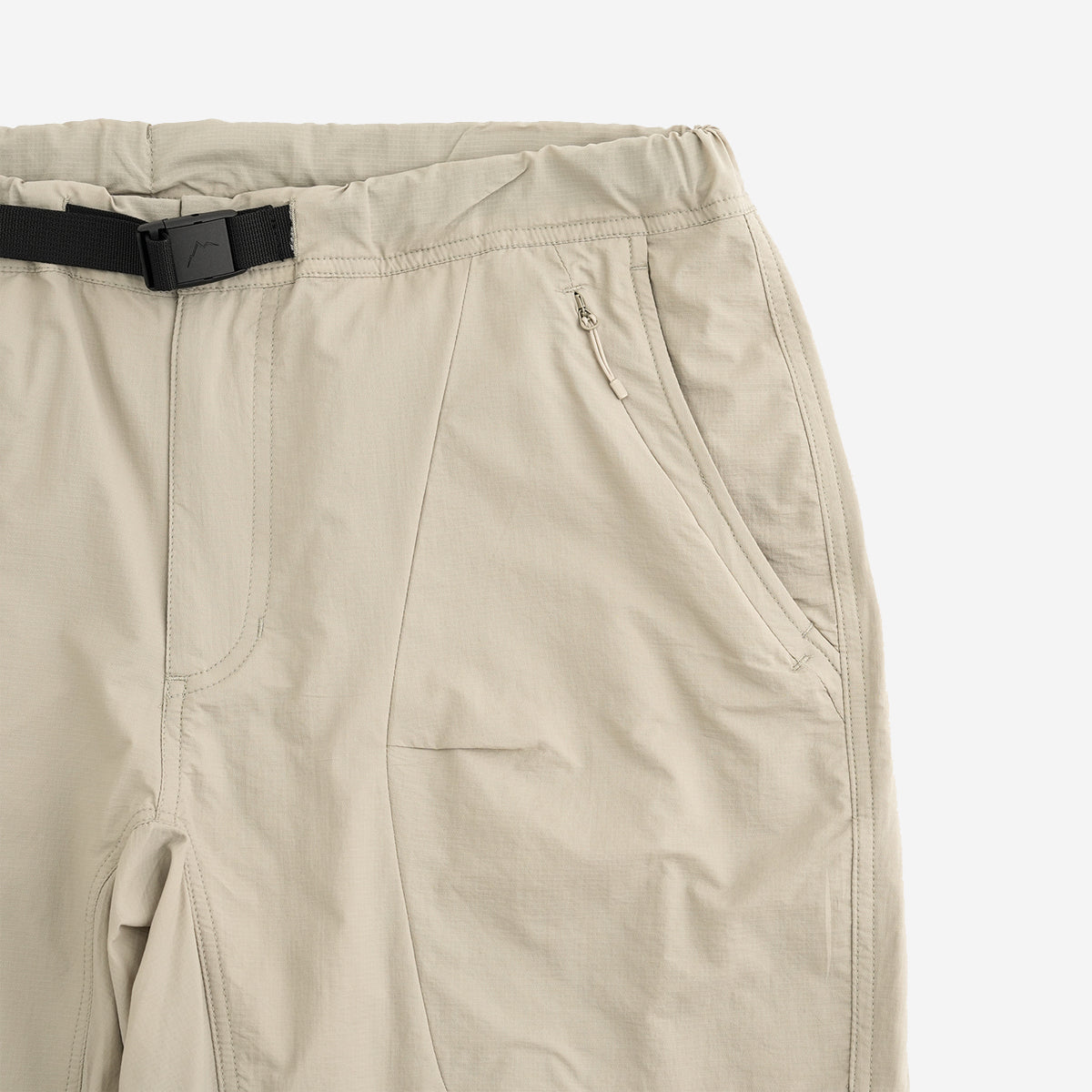 Light Conseal 6-Pocket Zip Shorts - Beige