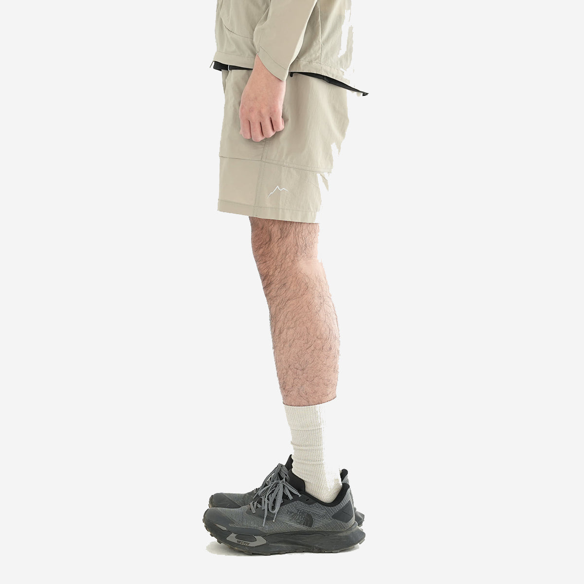 Light Conseal 6-Pocket Zip Shorts - Beige