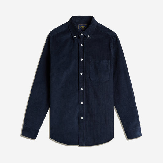 Lobo Corduroy Shirt - Navy Blue
