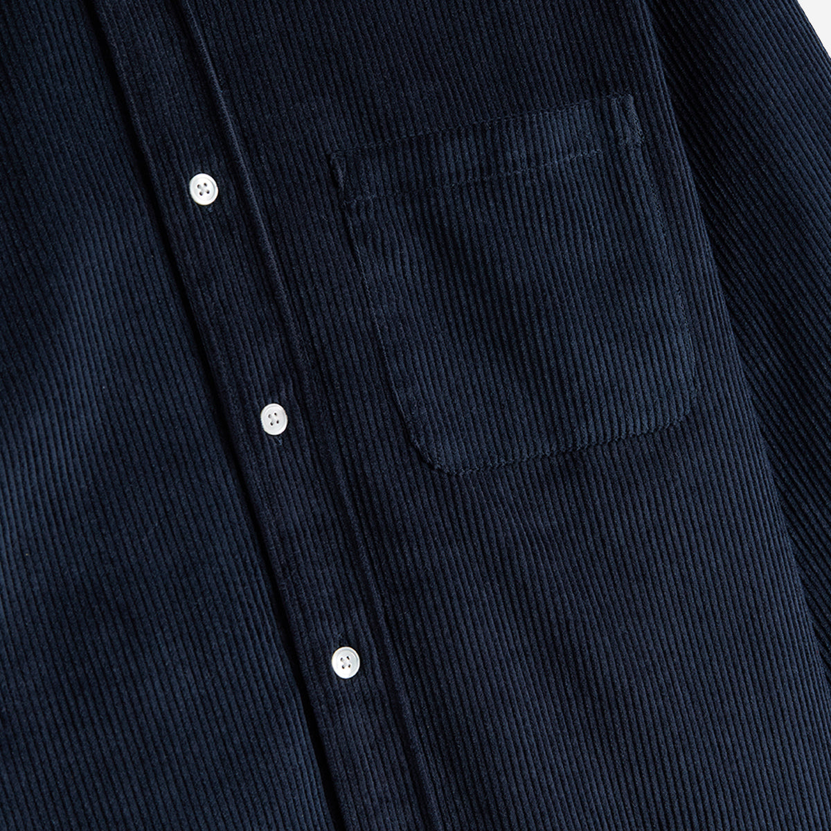 Lobo Corduroy Shirt - Navy Blue