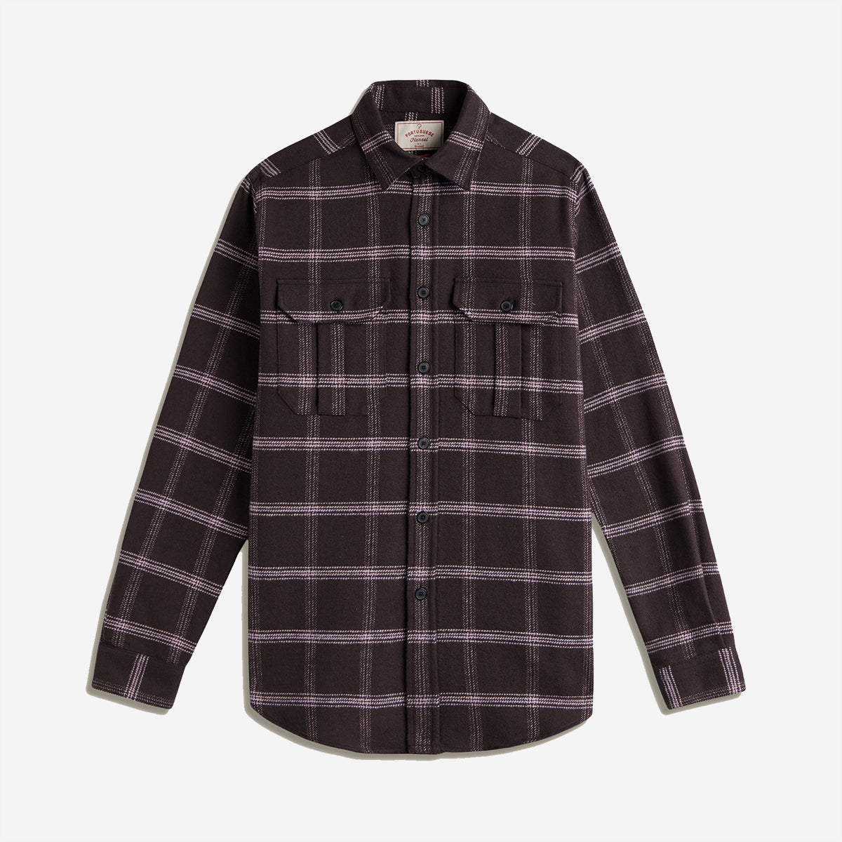 Log Plaid Flannel Shirt - Chocolate