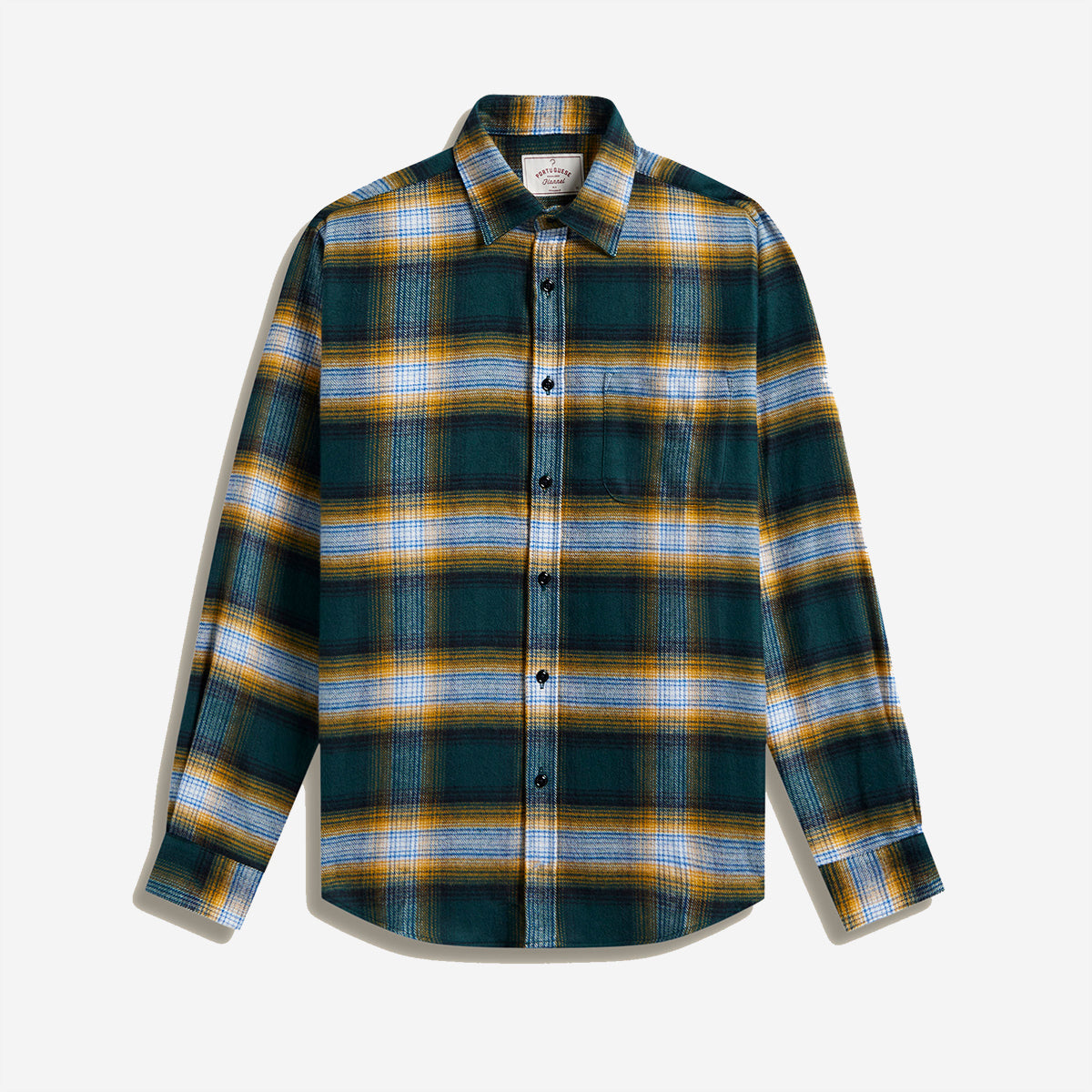 Lousa Plaid Flannel Shirt - Green