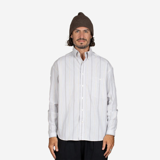 Baggy Organic Cotton Shirt - Thousand Stripe