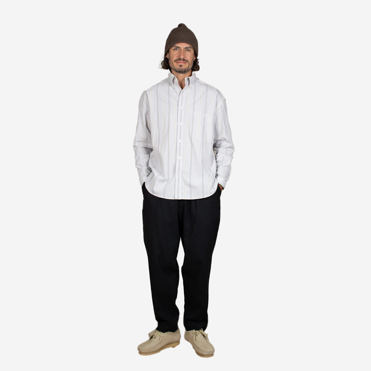 Baggy Organic Cotton Shirt - Thousand Stripe