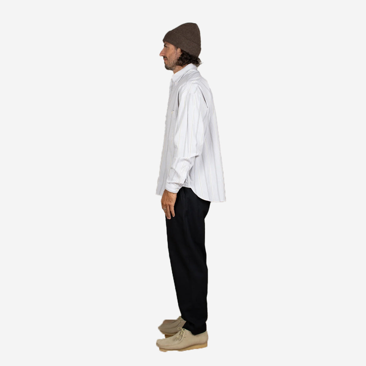 Baggy Organic Cotton Shirt - Thousand Stripe