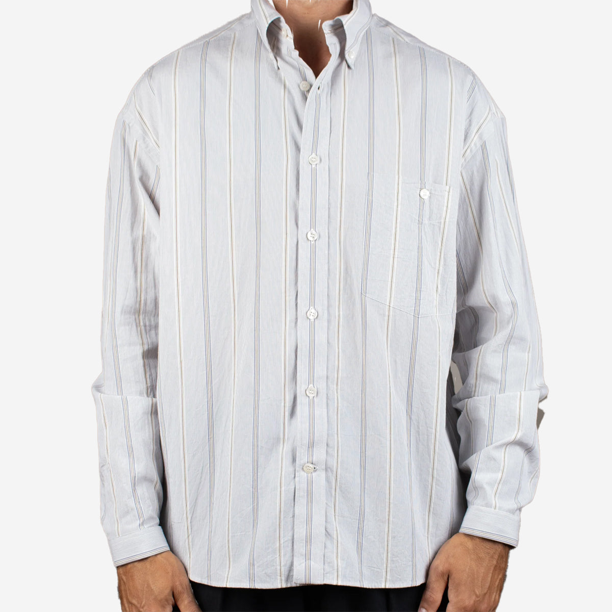 Baggy Organic Cotton Shirt - Thousand Stripe
