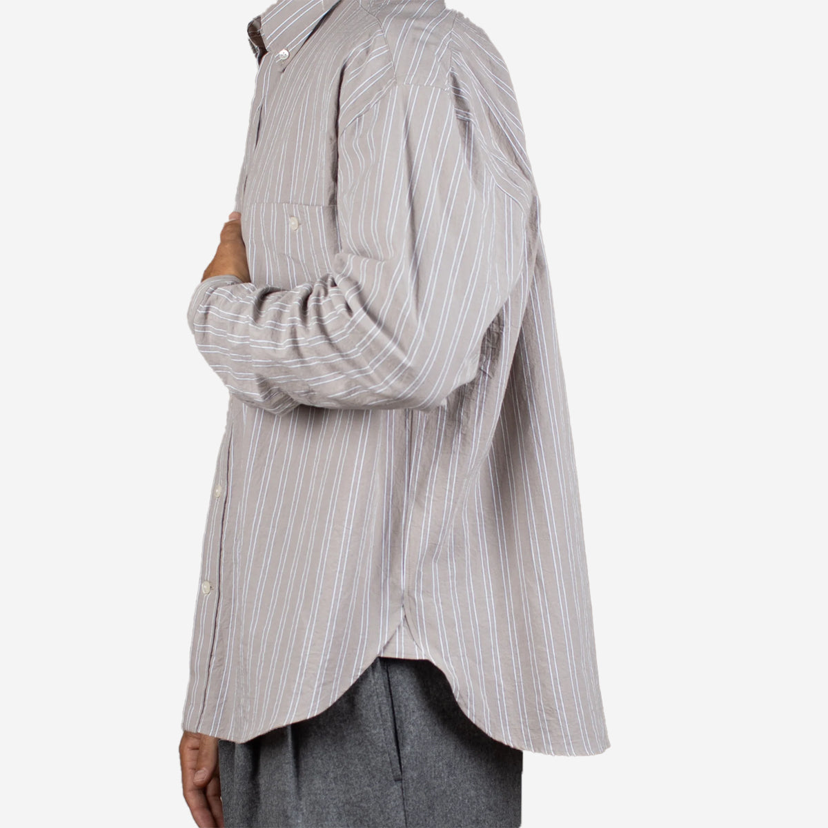 Baggy Organic Cotton Shirt - Thousand Stripe