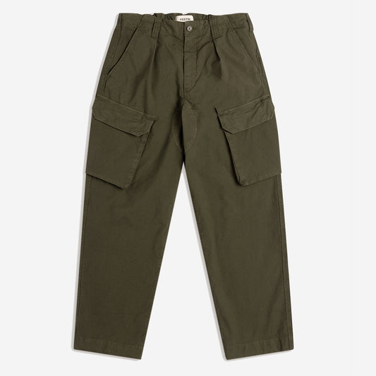 Luss Relaxed Ripstop Cargo Pant - Dark Olive