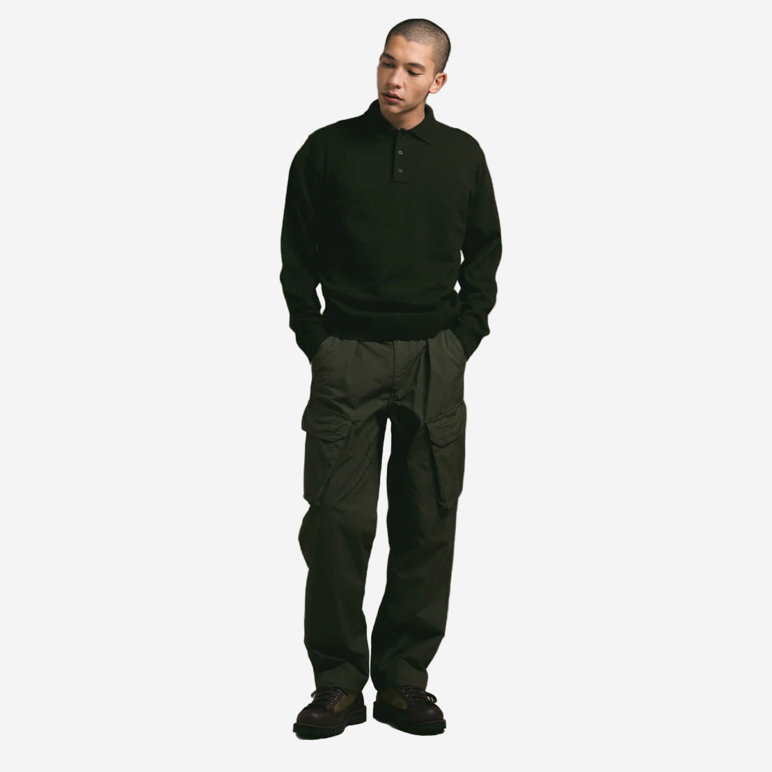 Luss Relaxed Ripstop Cargo Pant - Dark Olive