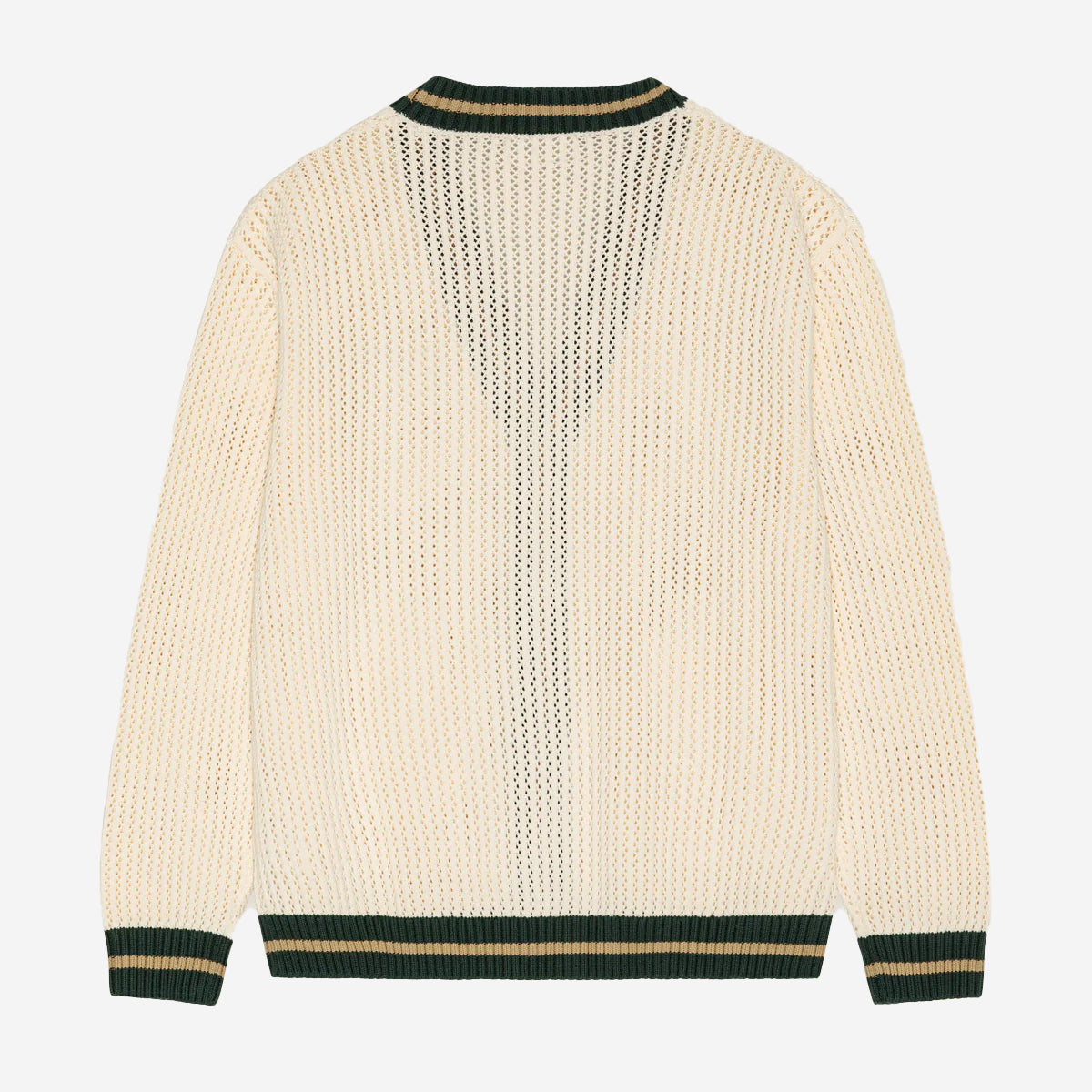 Lace Knitted Cardigan - Eggnog White