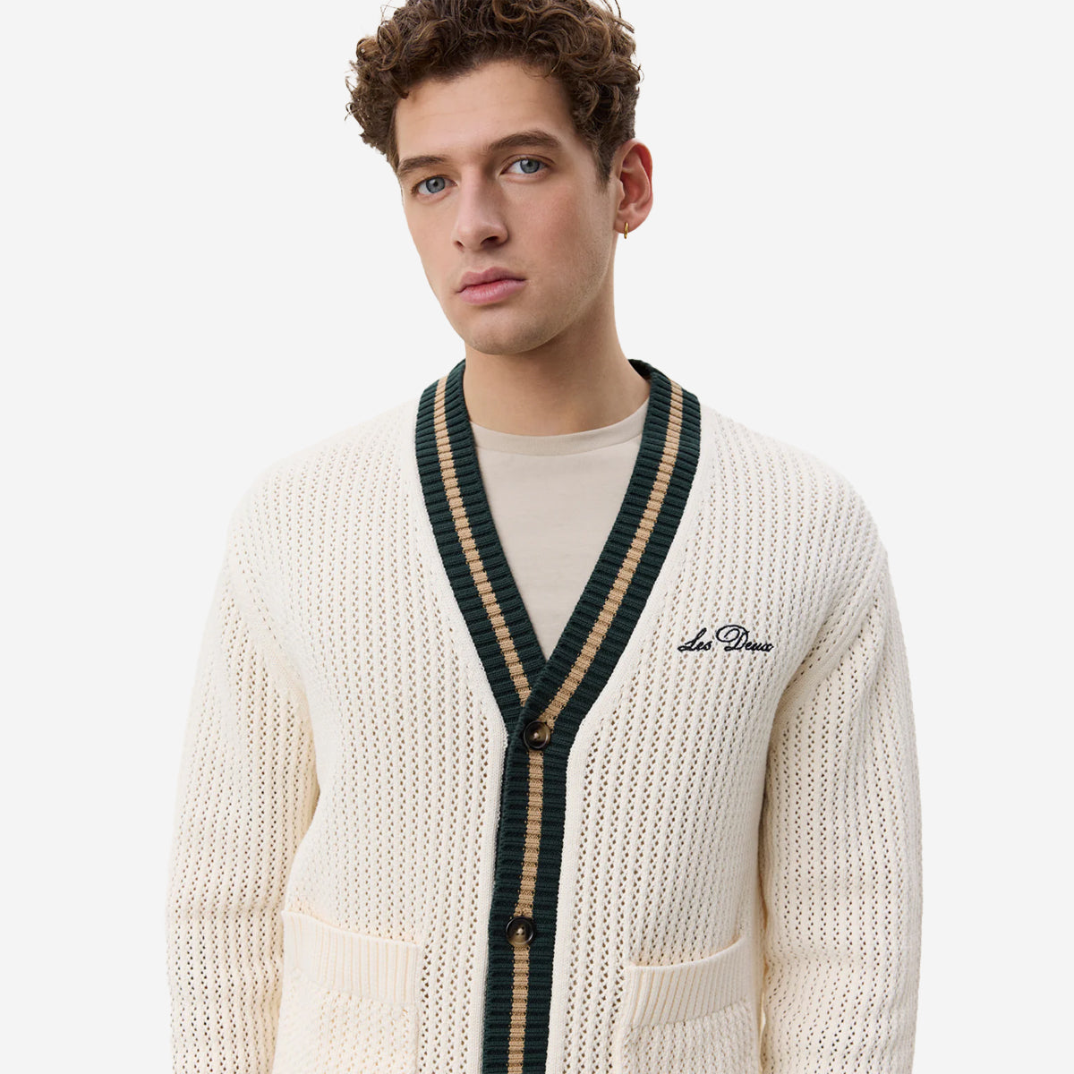 Les Deux - Lace Knitted Cardigan - Eggnog White – Muddy George