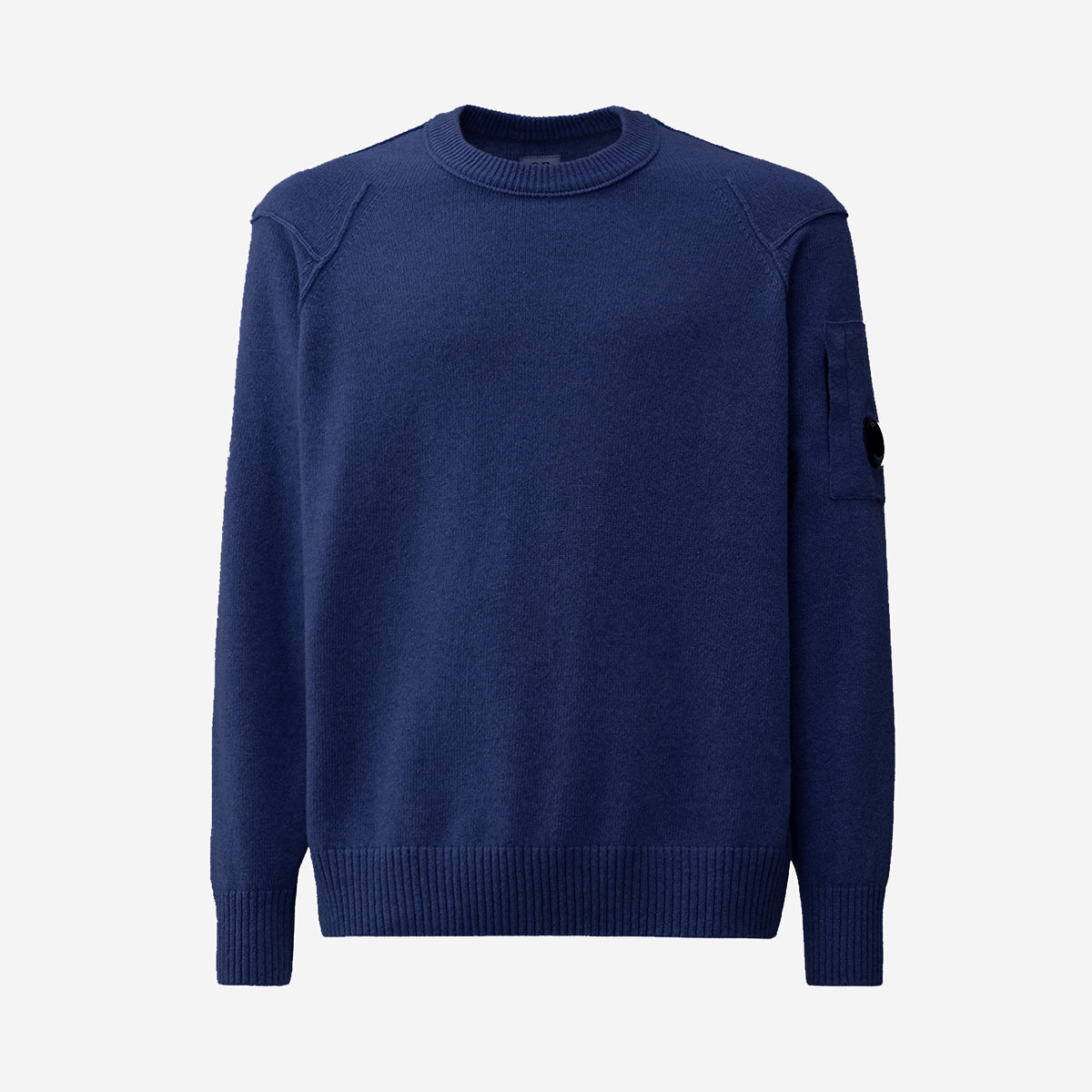 Lambswool GRS Crew Neck Knit - Estate Blue